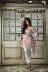 Azure Lawn Embroidered 2Pc Suit Subtle-Mist