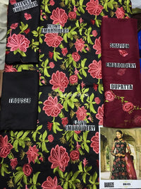 Bareeze Full Embroidered Lawn Unstitched 3Piece Suit