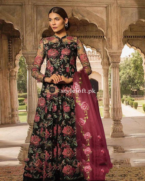Bareeze Full Embroidered Lawn Unstitched 3Piece Suit