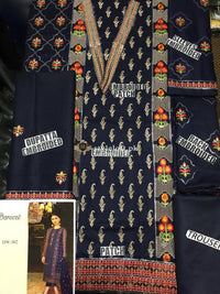 Bareeze Twill Marina Embroidered 3Piece Dress