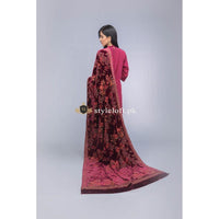 Bareeze Velvet Fancy Work Royalty Shawl