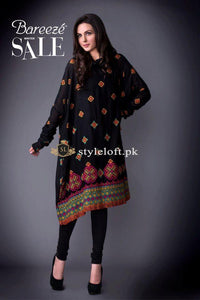 Bareeze Winter 2Piece Black Dress