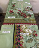Baroque Dhanak Fabric Linen 3Piece, Wool Shawl