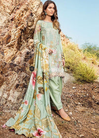 Baroque Dhanak Fabric Linen 3Piece, Wool Shawl