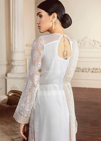 Baroque Embroidered Chiffon Unstitched 3 Piece Suit BQC-02 Perles - Luxury Collection