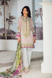 STYLE LOFT.PK Baroque Lawn Collection 2019 – Fuchsia Unstiched 3 Piece Suit- Summer/Spring VALENTINA (D09)