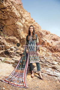 Baroque Winter Khaddar, Wool Shawl 3Piece BR-08