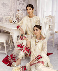 Flossie Baroque Embroidered Chiffon Collection 2019 - Beauty of Life