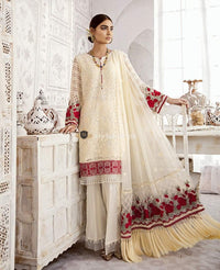 Flossie Baroque Embroidered Chiffon Collection 2019 - Beauty of Life