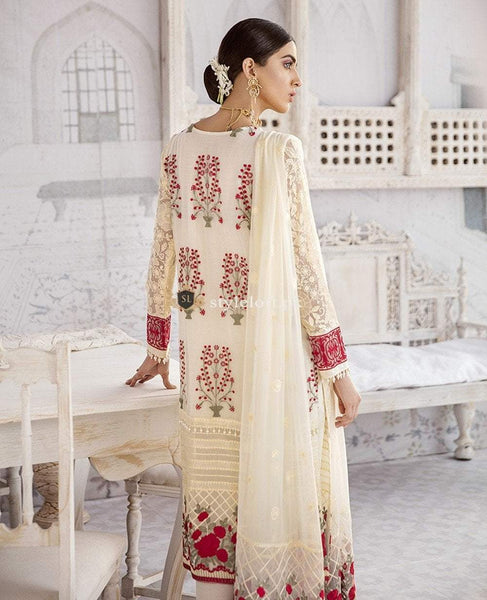 Flossie Baroque Embroidered Chiffon Collection 2019 - Beauty of Life
