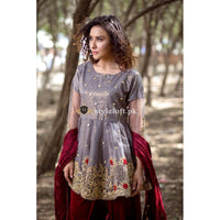 Batik Linen 3Piece Embroidered Suit BT-Gary-Rush