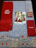 Batik Linen 3Piece Embroidered Suit BT-Gary-Rush