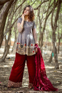 Batik Linen 3Piece Embroidered Suit BT-Gary-Rush