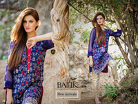 Batik Winter-2018 Linen 3Piece-Blue