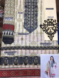 STYLE LOFT.PK Bonanza Satrangi Embroidered Lawn Unstitched 3 Piece Suit AS193P-060A Silver Lining - Spring / Summer Collection