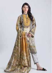 STYLE LOFT.PK Bonanza Satrangi Lawn Collection 2019 3Pc Suit Mustard Garden-B