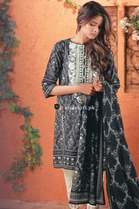 Bonanza Satrangi Linen 3Piece 12-A-Black