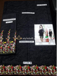 Bushra Ansari Spotted 2Piece-Black