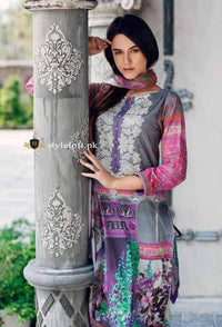 STYLE LOFT.PK Charizma Aniiq Lawn Collection 2019 Vol.2 Unstitched 3Pc Dress AN-14