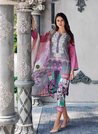 STYLE LOFT.PK Charizma Aniiq Lawn Collection 2019 Vol.2 Unstitched 3Pc Dress AN-14