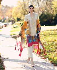 Charizma Embroidered Lawn Collection 2019 3Pc Suit CK-19-03