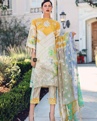 Charizma Embroidered Lawn Collection 2019 3Pc Suit CR-11