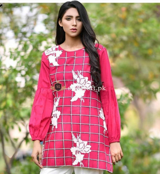 STYLE LOFT.PK Charizma Embroidered Lawn Unstitched 2 Piece Suit CR-1902-Pink