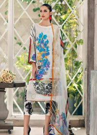 STYLE LOFT.PK Charizma Embroidered Lawn Unstitched 3 Piece Suit CRZ19BW 02 - Black And White Collection