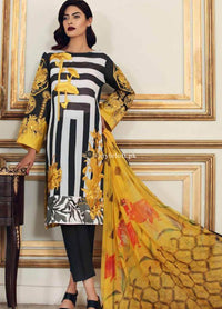 STYLE LOFT.PK Charizma Embroidered Lawn Unstitched 3 Piece Suit CRZ19BW 12 - Black And White Collection