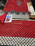 Charizma Linen Collection 3Piece - Wool Shawl PG-11Red