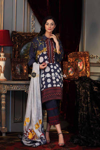 Charizma Naranji 3Piece Linen, Wool Shawl CN-30