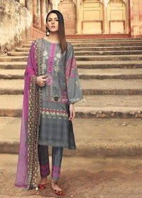 STYLE LOFT.PK Charizma Naranji Embroidered Linen Unstitched 3 Piece Suit CN-06