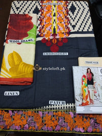 Charizma Sheen Winter 3Piece, Wool Shawl SH-23