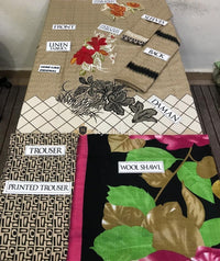 Charizma Swissmiss Linen 3Piece, Wool Shawl SM-12