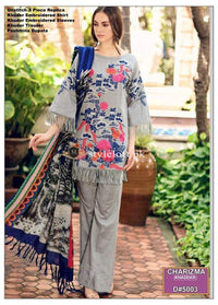 Charizma Winter 3Piece, Wool Shawl D-05