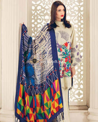 Charizma Winter Poshema Collection 2018 PS-12 White