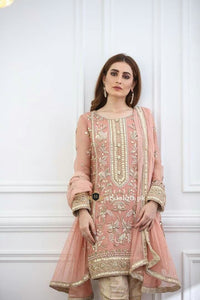 Anus Abrar Luxury Collection 2019 Unstitched 3Piece Suit- Party Wear