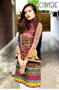 STYLE LOFT.PK CHINYERE Linen Embroidered Unstitched 2 Piece Suit C192F-01