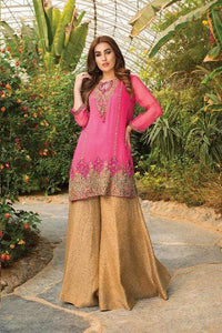STYLE LOFT.PK Chinyere Zamaurd-e-Khas '19 Lawn Collection 3Piece Suit Ethnic Garland Pink