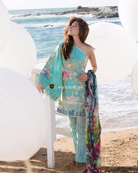 Crimson Aruba Swiss Lawn Collection 2019 Unstitched 3 Piece Suit - 2B