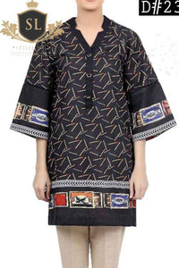 D-247 Lawn Digital Print Shirt