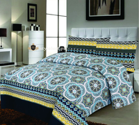 D-645 Premium Cotton King Bedsheet