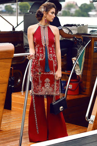 Elan Winter Collection 2018 3Piece, Wool Shawl ES-05 Red