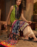 Ethnic by Outfitters Embroidered Lawn Unstitched 3Pc Suit-Green