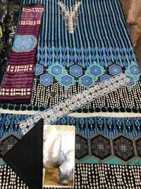 Ethnic by Outfitters Linen 3Piece with Wool Shawl ETH-1904