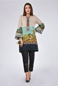 Ethnic Embroidered Lawn Collection 3Pc Replica Suit ETH-18WF01