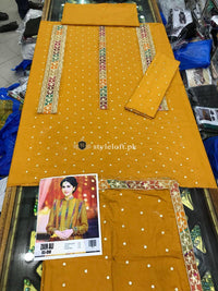 Event Special Marina Embroidered 3Piece Mayoon Dress