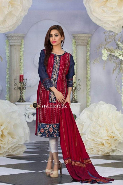 Exclusive Designer Embroidered Lawn Collection 2Piece Suit