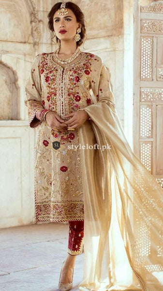 STYLE LOFT.PK Farah Talib Aziz Wedding Wear Collection 2019 Unstitched 3PC Suit