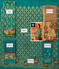 STYLE LOFT.PK Fiona Pure Chiffon Collection 2019 Unstitched 3Piece Suit Coir-1166